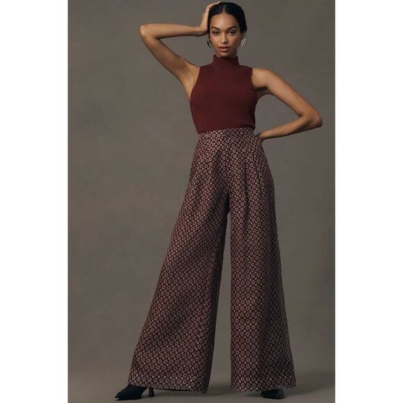 Maeve by Anthropologie Avery Wide Leg Trousers - Picture 1 of 12